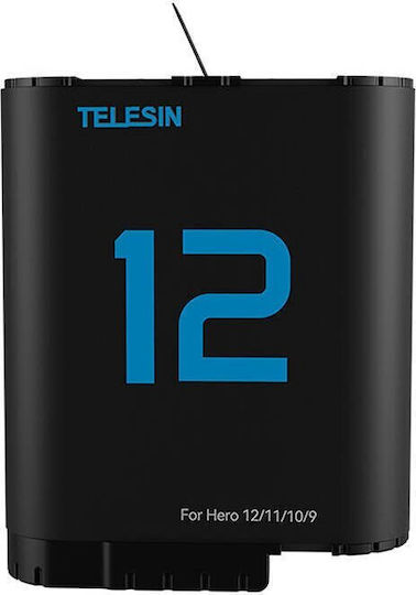 Telesin Dual Battery Charger Gopro Hero 12 11 10 9