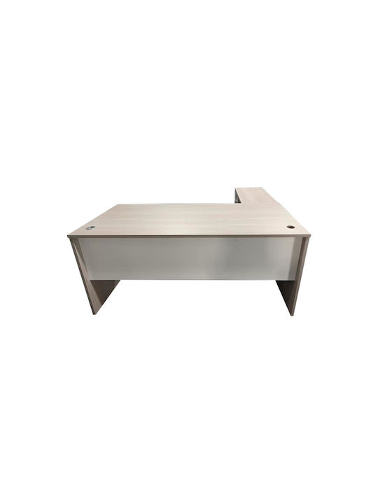 Ecke Professionelles Büro Armadi Holz Gray-white 140x70x75cm