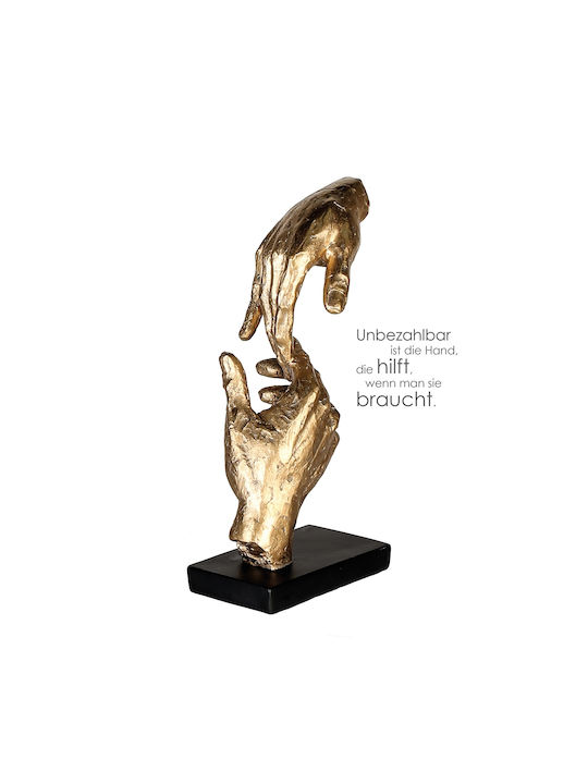 ArteLibre Decorative Space Two Hands made of Metallic 13.5x8x29cm 1pcs