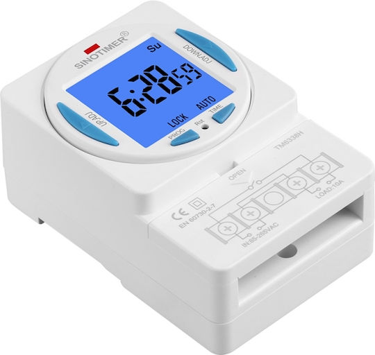 Цифров реле таймер Sinotimer 250VAC/10A 50/60Hz TM6338H2-30D