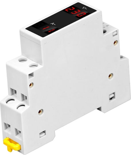 Sinotimer Digital Volt Amp Meter Single Phase Din Rail Sdm011va