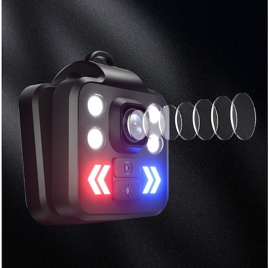Portable Mini Camera 1080p Fhd Video Recording Led Flashlight Alert Mode Any Situation