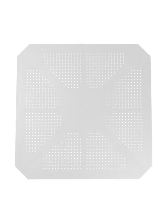 Icon Pătrat Masă Bar din Polipropilenă White Shade 80x80x74.5buc
