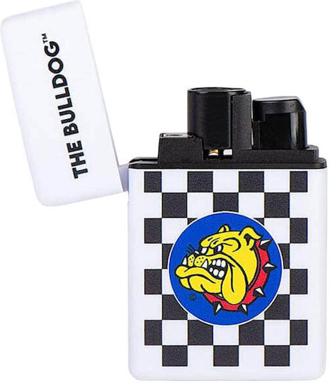 The Bulldog Amsterdam Αναπτήρας Flamme Winddicht Checkered (White)