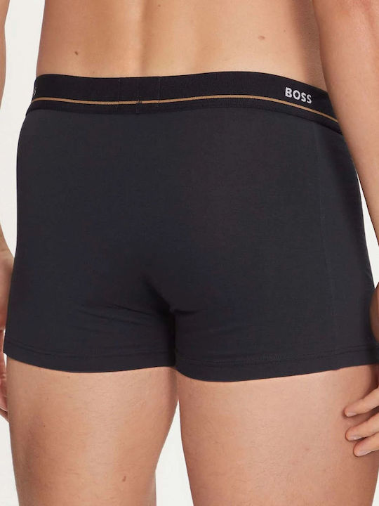 Hugo Boss Ανδρικά Μποξεράκια 5Pack Μαύρο, Μπεζ, Λαδί, Σκούρο Πράσινο, Σκούρο Μπλε