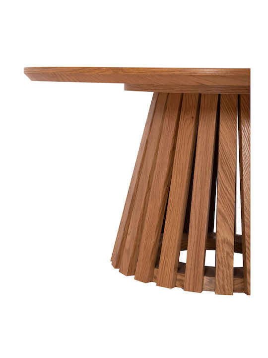 Round Side Table Talbert Wooden Natural Wood 2pcs L43xW43xH45cm.