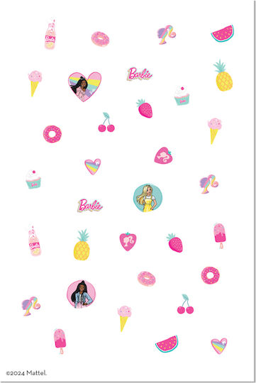 Snails Barbie Nail Stickers Magical Nail Stickers Happy Vibes 33pcs