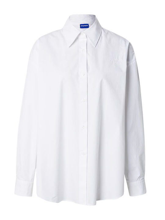Women's Long Sleeve Shirt White - Purple - Orange