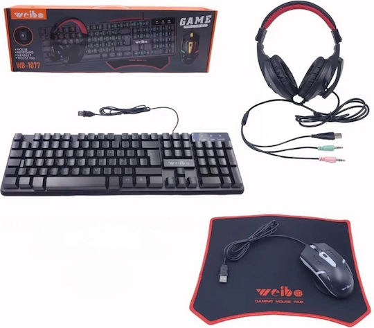 WB1077 - 655181 Gaming Keyboard Set with RGB lighting & Mouse (English US)