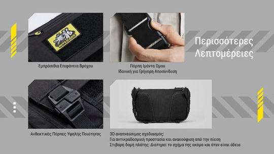 NiteCore Militärische Tasche Umhängetaschen aus Cordura Schwarz 7Es