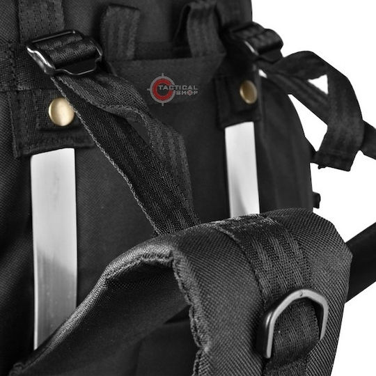 Mil-Tec Militärischer Rucksack Rucksack aus Polyester Schwarz 75Es