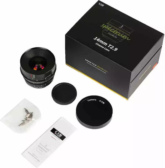 7artisans Full Frame Camera Lens T2.9 Spectrum Fixed for Leica L Mount Black