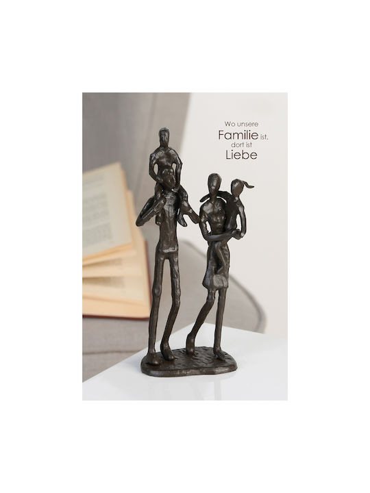 ArteLibre Διακοσμητική Φιγούρα από Μέταλλο Family 10x6x22cm