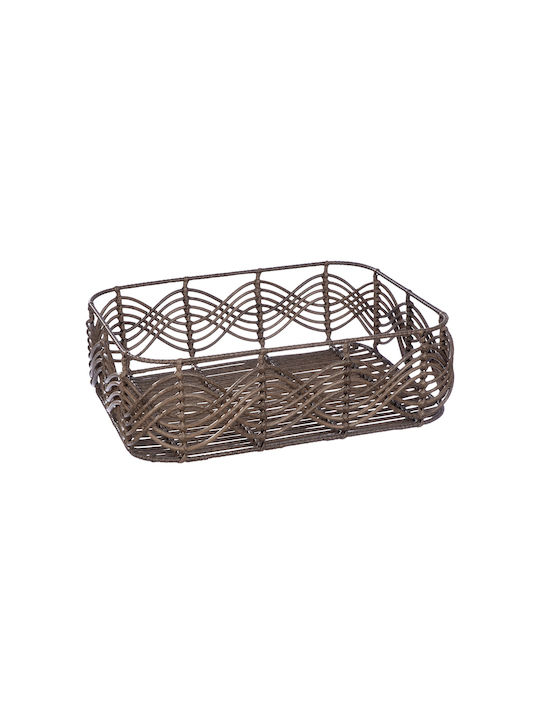 ArteLibre Decorative Basket Wicker Brown