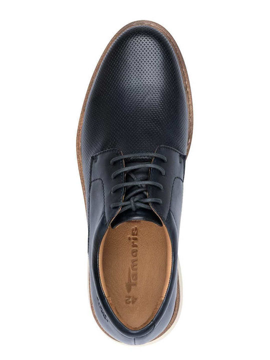 Men's Leather Casual Shoes Blue