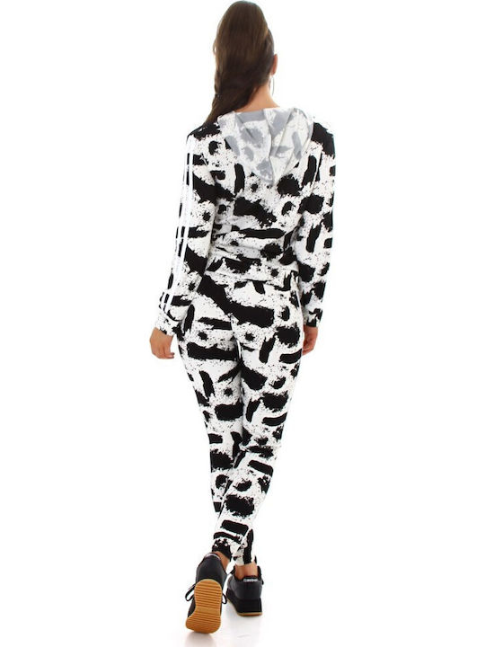 Sweatsuit Black-White