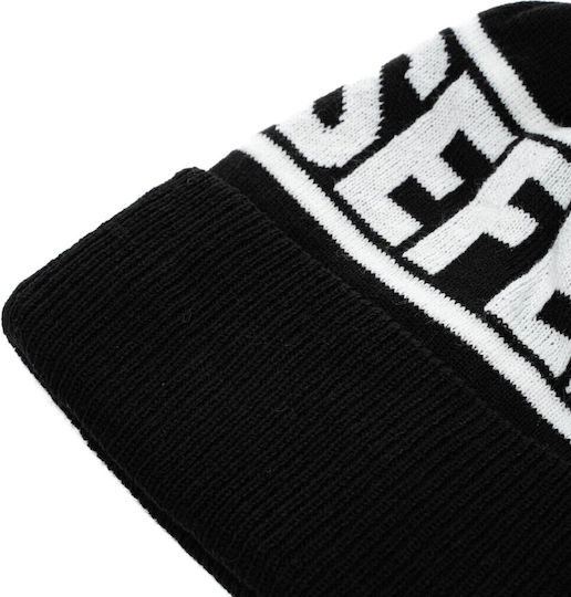 Beanie Ανδρικός Σκούφος Πλεκτός σε Μαύρο χρώμα