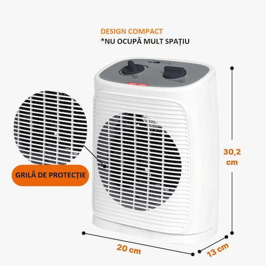 Clatronic Hl3800w Αερόθερμο Δωματίου Δαπέδου Λευκό 2000W