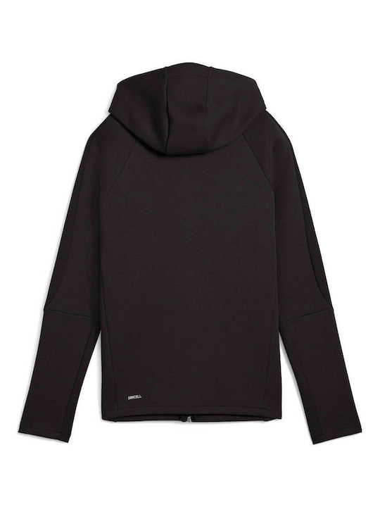 Evostripe Long Women's Sweatshirt Jacket Hooded Puma Black