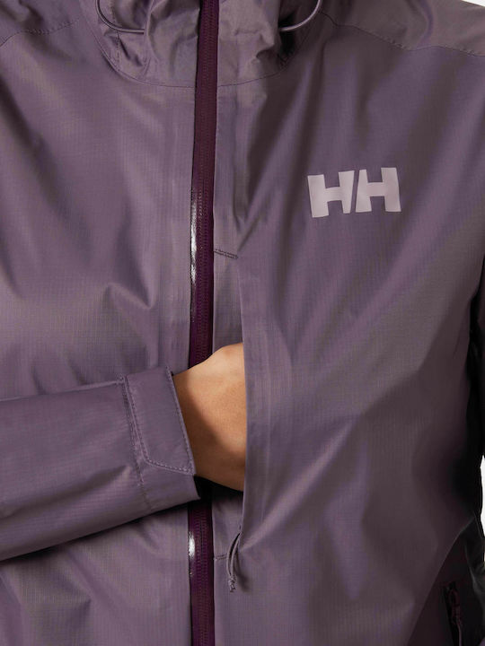 Loke Γυναικείο Αθλητικό Μπουφάν Purple