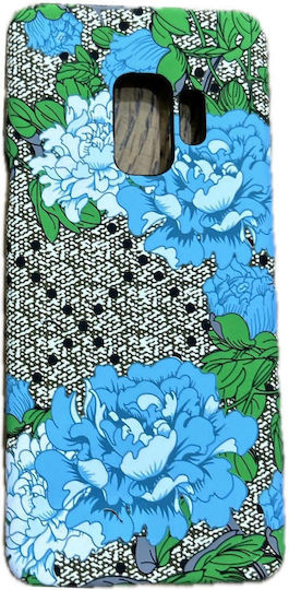 Samsung Blue Flowers Back Cover Πλαστικό Μπλε (Galaxy S9)
