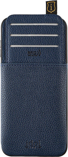 Idol 1991 Anti-rfid Wallet Δερμάτινο Μπλε (Redmi Note 14 5G)