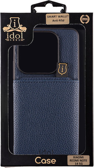Idol 1991 Anti-rfid Wallet Δερμάτινο Μπλε (Redmi Note 14 5G)
