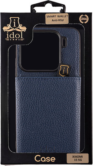 Idol 1991 Anti-rfid Wallet Leather Blue (Xiaomi 15)