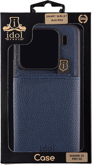 Idol 1991 Anti-rfid Wallet Leather Blue (Xiaomi 15 Pro)