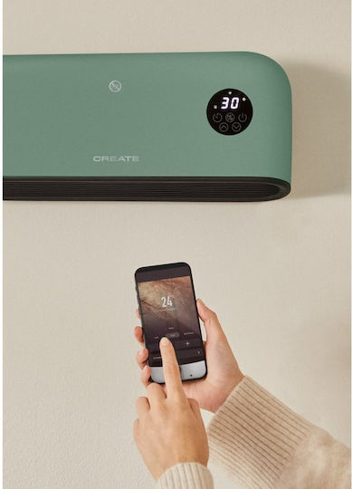 Create Warm Wall Pro Fan Heater Room Wall Verde 2000W