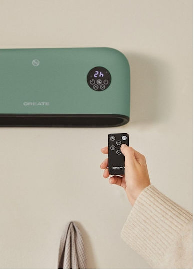Create Warm Wall Pro Fan Heater Room Wall Verde 2000W