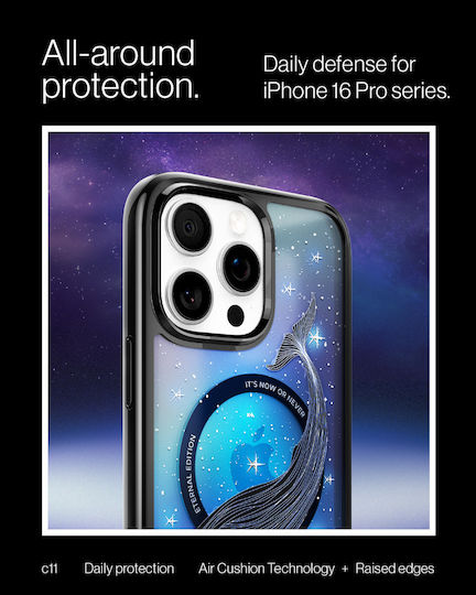 Spigen Ultra Hybrid T Back Cover Silicon / Plastic 2mm Albastru (iPhone 16 ProRealme C11)