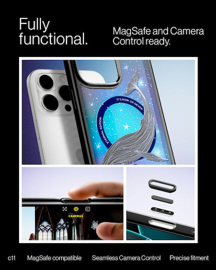 Spigen Ultra Hybrid T Back Cover Silicon / Plastic 2mm Albastru (iPhone 16 ProRealme C11)