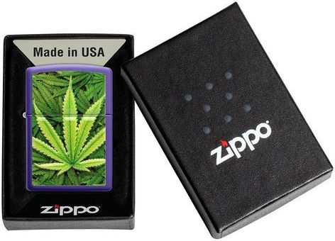 Zippo Brichetă Flacără Rezistent la vânt Cannabis