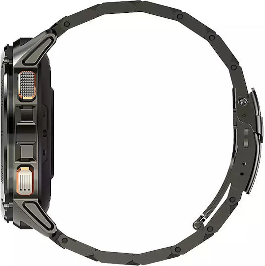 MaxCom FW110 Titan Chronos Titanium Smartwatch με SIM και Παλμογράφο (Μαύρο)