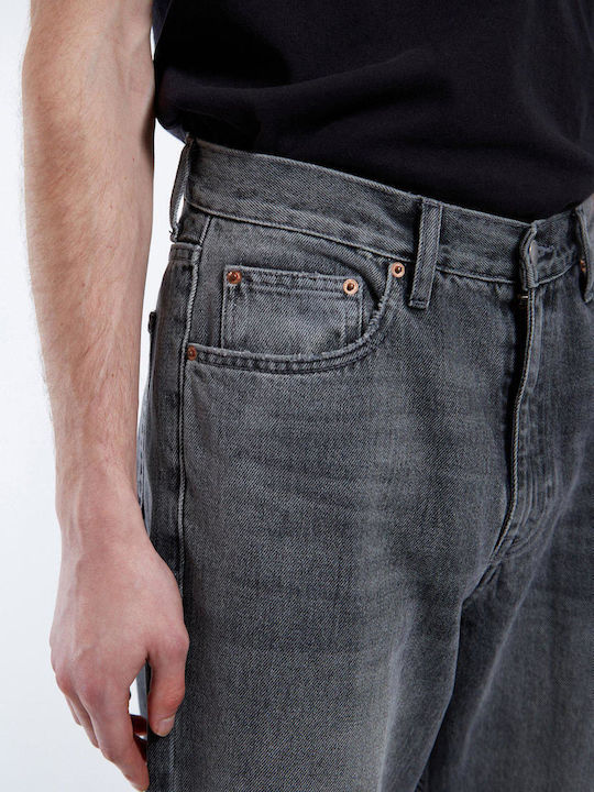 Omar Pantaloni Jeans pentru Bărbați cu Croială Relaxată Mid Grey
