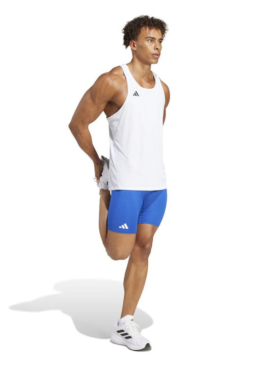 adidas Adizero Men's Sports Short Leggings Blue