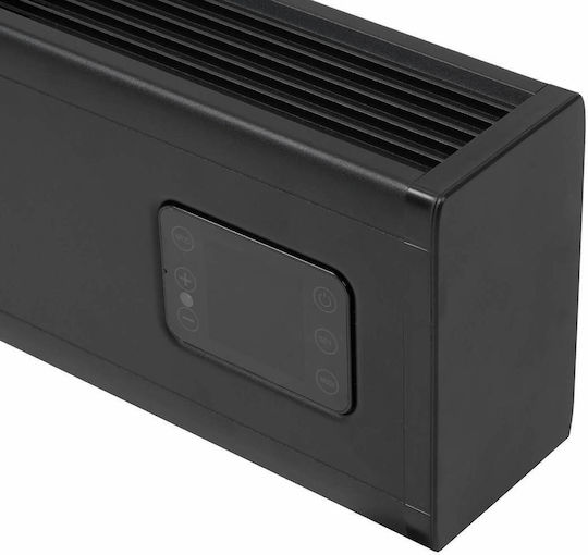 Eurom Θερμοπομπός Δαπέδου 1000W με Ηλεκτρονικό Θερμοστάτη 80x20cm Μαύρος