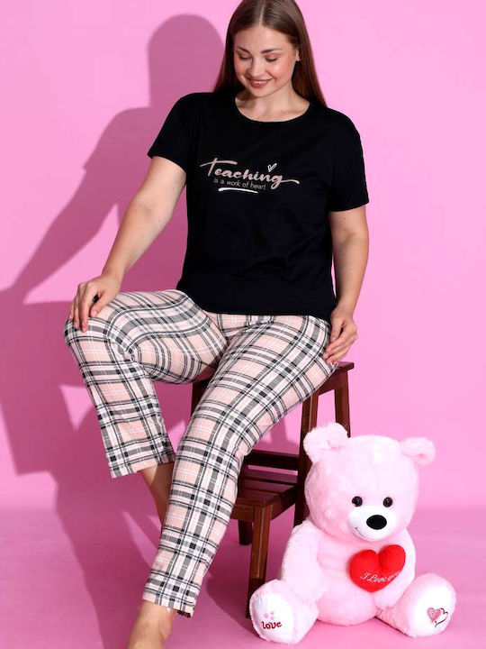Miss Lale Summer Women's Pyjama Set Black