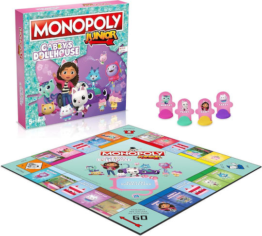 Επιτραπέζιο Παιχνίδι Junior Gabbys Dollhouse για 2-4 Παίκτες 5+ Ετών Winning Moves
