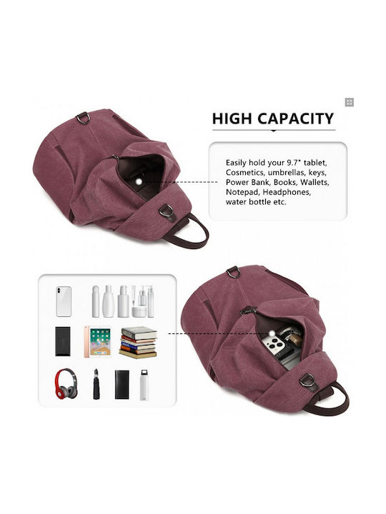 Miss Lulu Backpack Μπορντό