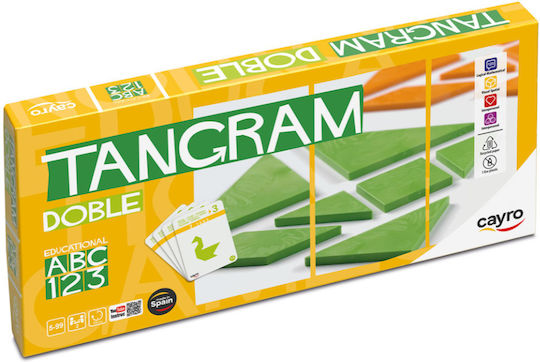 Board Game Double Tangram for 2 Players 5+ Years Old (EN) Cayro