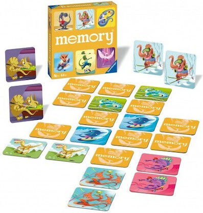 Board Game Memory Δεινόσαυροι Σε Δράση for 1+ Players 3+ Years Old (EN) Ravensburger