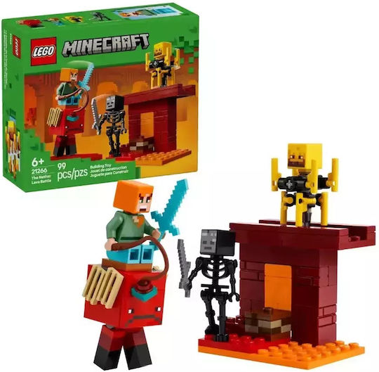LEGO Minecraft The Nether Lava Battle for Ages 6+ 99 Pieces
