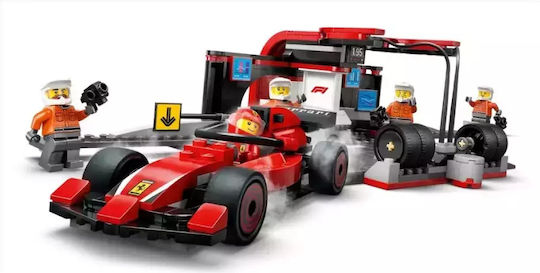 LEGO City F1 Pit Stop & Pit Crew with Ferrari Car for Ages 6+ 322 Pieces