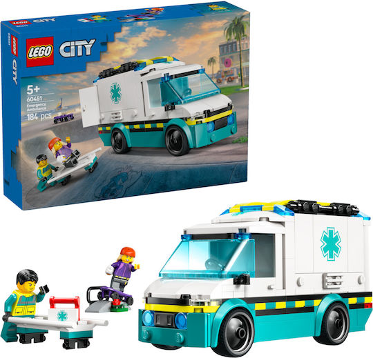 LEGO City Emergency Ambulance за 5+ Години 184 Бройки