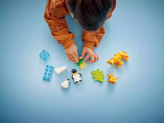 LEGO Duplo Wild Animal Families: Penguins & Lions για 2+ Ετών 10τμχ
