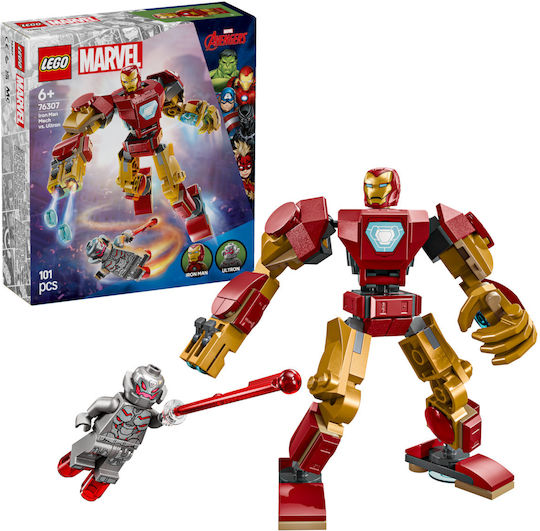 LEGO Lego Marvel Iron Man Mech gegen Ultron für 6+ Jahre 101 Stück