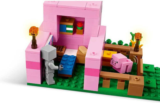 LEGO Minecraft The Baby Pig House Pentru 7+ Ani 238 Bucăți