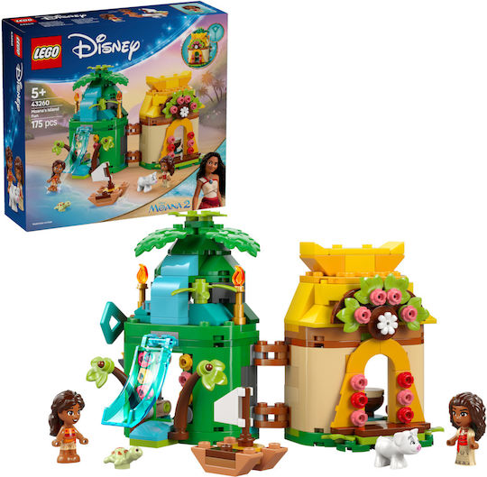 LEGO Disney Disney Princess - Distracție pe Insula Moana pentru 5+ Ani 175 Bucăți